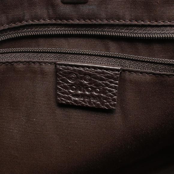 Gucci GG Beige Brown Tote Abbey Leather Crystal Bag - Picture 4 of 7